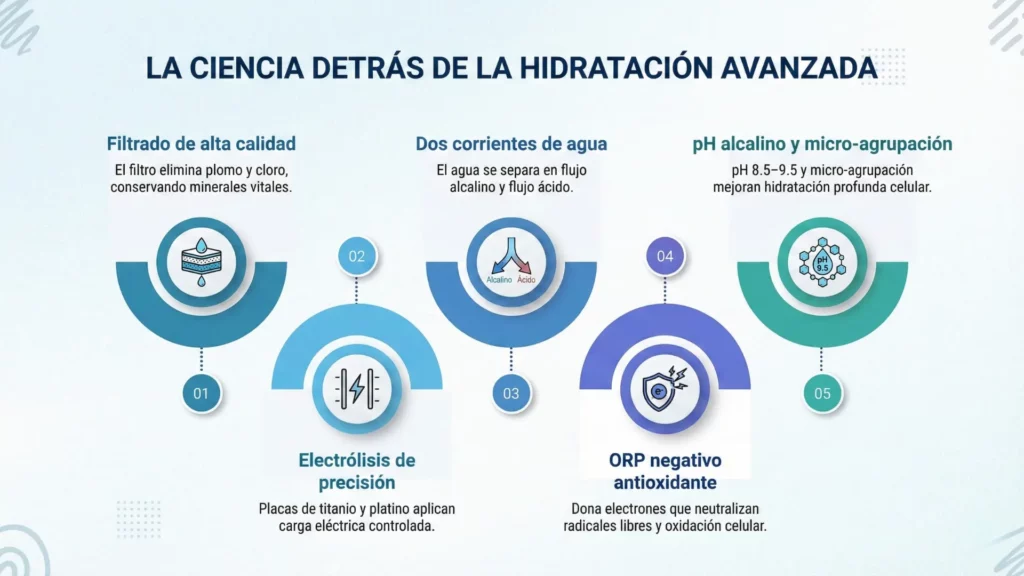 agua ionizada antioxidante