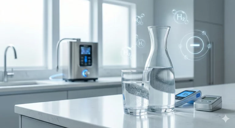 agua alcalina en casa