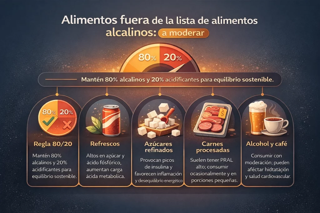 alimentos ácidos que debo evitar