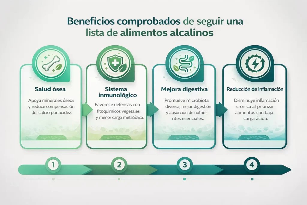 tabla de alimentos alcalinos
